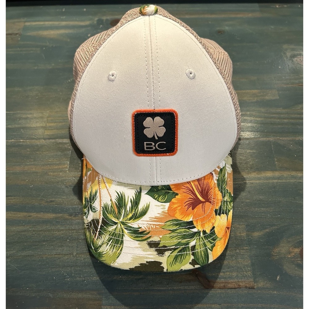Black Clover Golf Trucker Hat Floral SnapBack Regatta Bay Logo
